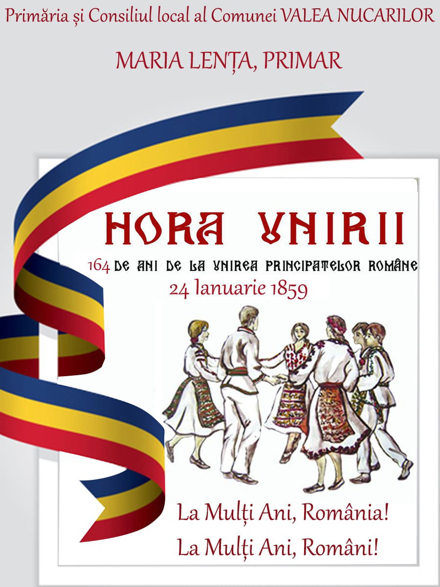 24 Ianuarie, Ziua Unirii Principatelor Române. Mesajul Primarului ...